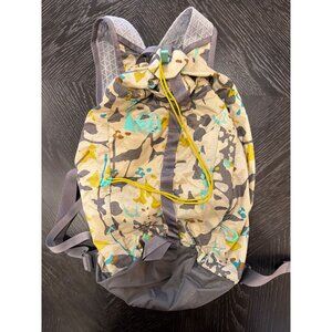 REI Co-Op Camo Print Lightweight Drawstring Backpack With Adjustable Straps & Me